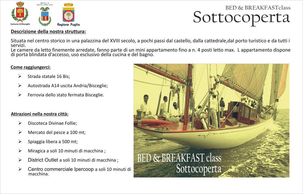 B&B Sottocoperta Bisceglie Buitenkant foto